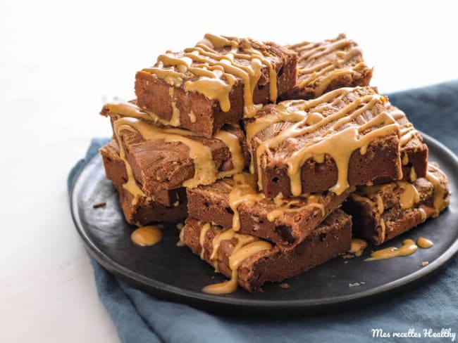 Brownie au beurre de cacahuète et chocolat