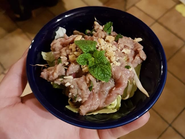 Carpaccio de bœuf vietnamien