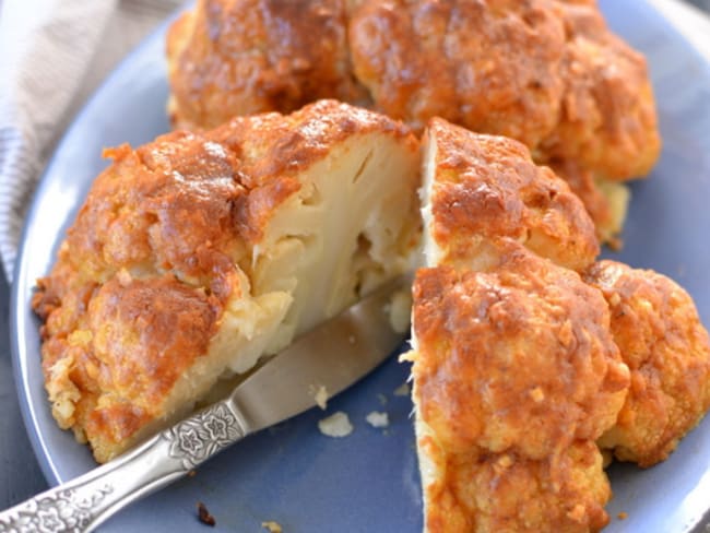 Demi choux-fleurs sauce au paprika fumé cuits à l'Omnicuiseur