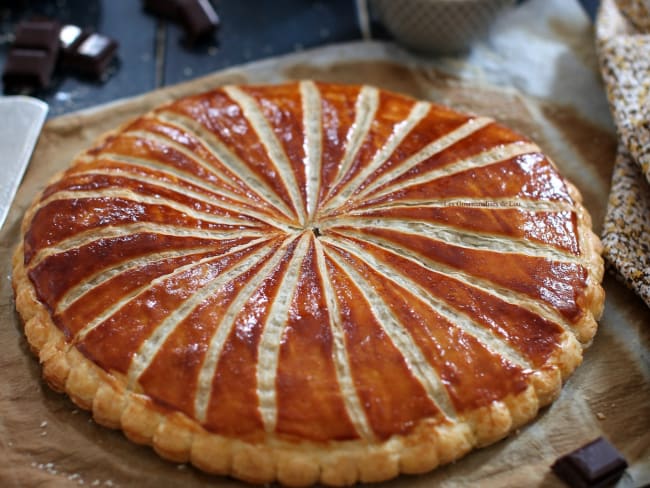 Galette des rois poire, chocolat