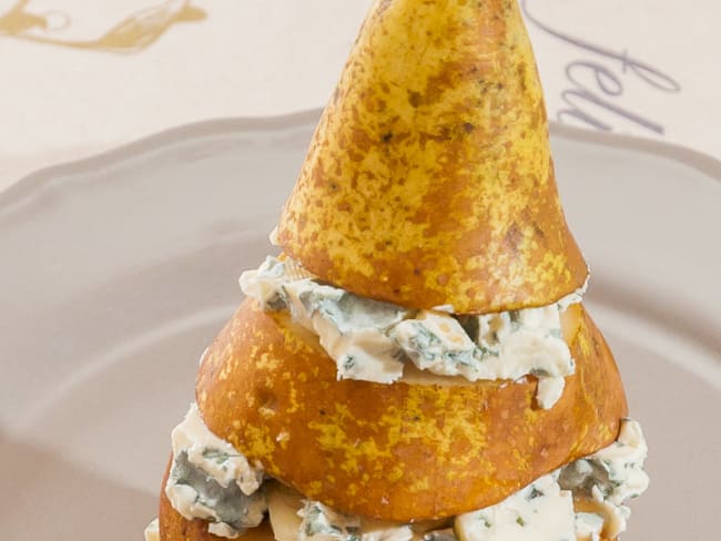 Poire farcie à la fourme d'Ambert