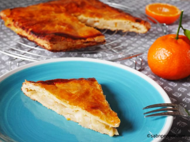 Galette des rois aux poires et clémentines de Corse bio