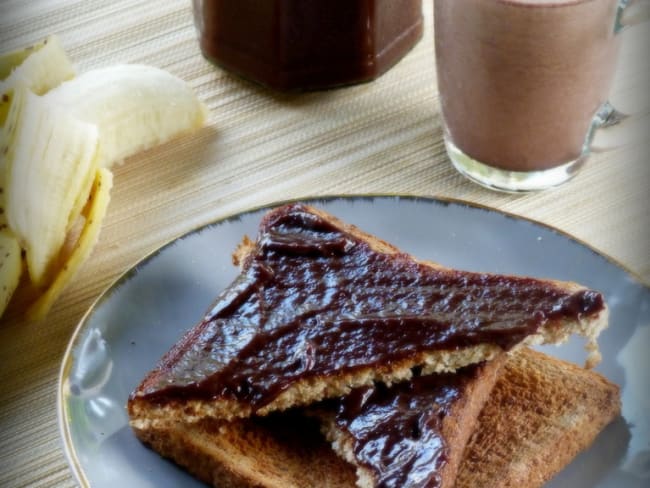 Confiture banane et chocolat