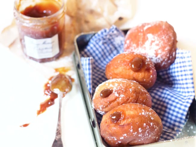 Recette de mon enfance : beignets au Caramel au Praliné avec noisettes torréfiées 