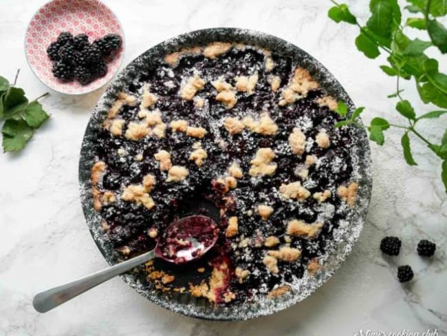 Crumble aux mûres sauvages