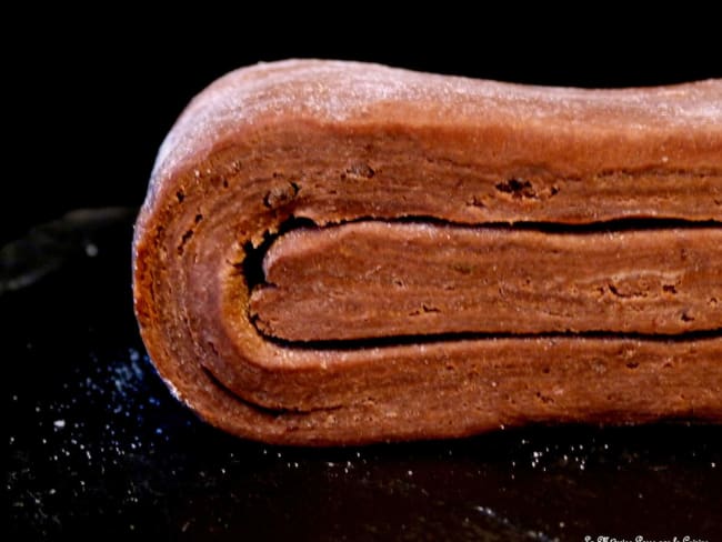 Pâte feuilletée inversée au chocolat du Chef Pâtissier Pierre Hermé