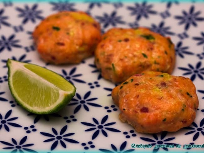 Croquettes de saumon aux deux coriandres