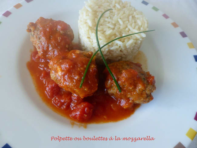 Polpette ou boulettes à la mozzarella