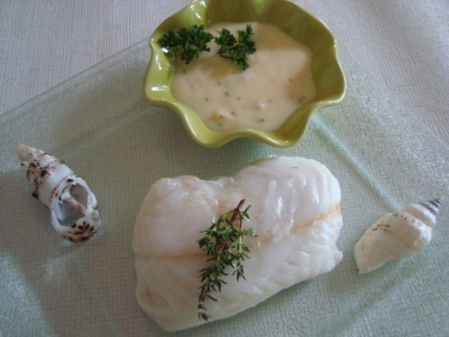 Dos de cabillaud, sauce au beurre blanc