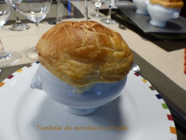 Timbale de moules en croûte