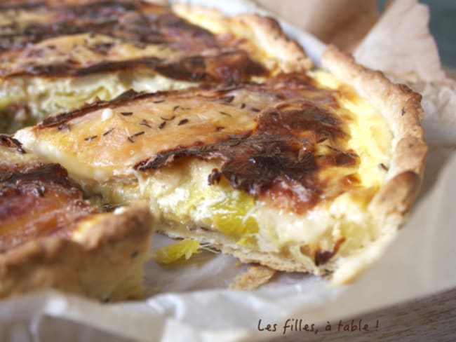 Quiche poireau munster