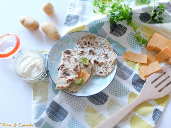 Lefse ou pain Norvégien à la pomme de terre