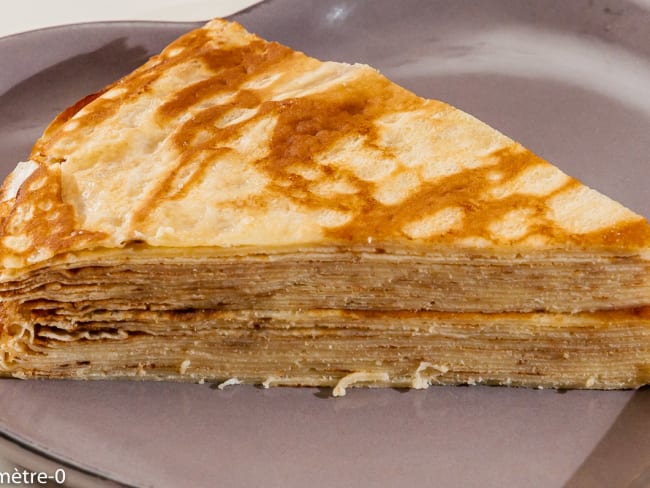 Gâteau de crêpes beurre sucre