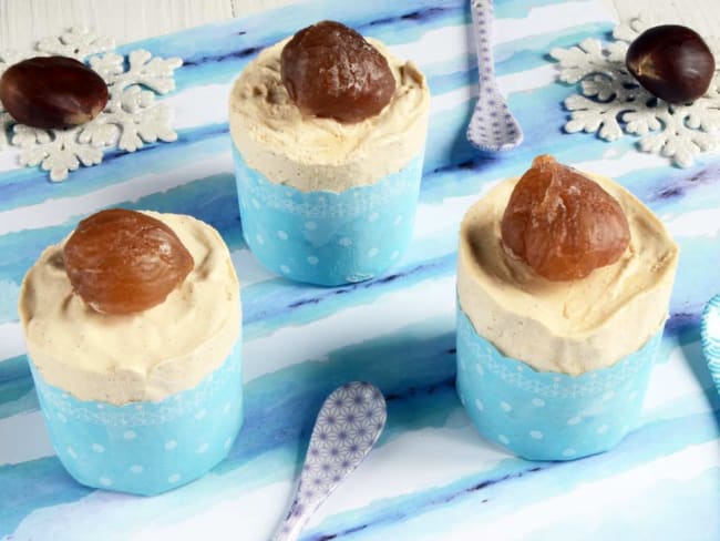 Soufflés glacés aux marrons