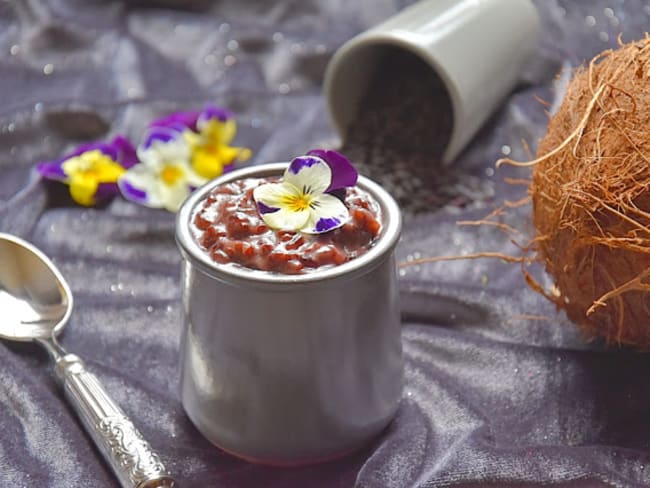 Riz Vénéré au Lait de Coco et Géranium