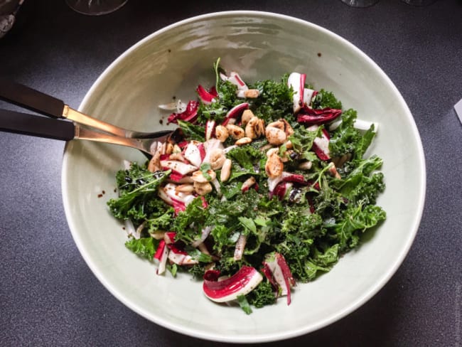 Salade de kale et de radicchio