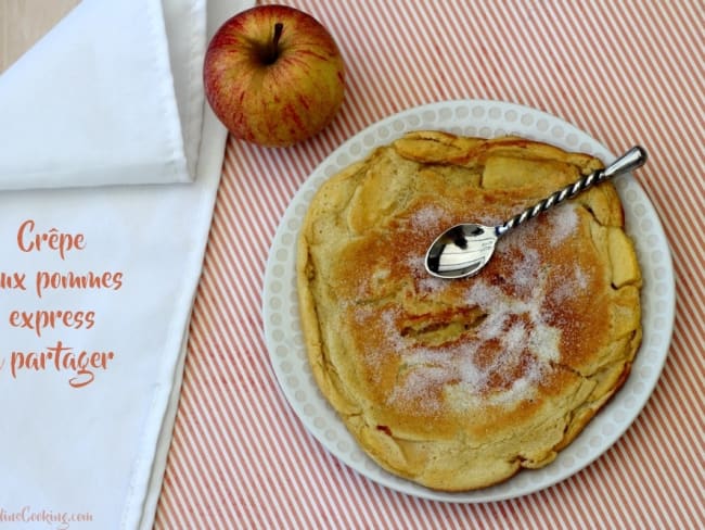 Crêpe épaisse aux pommes