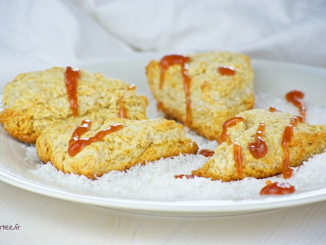 Scones au lait de riz et noix de coco