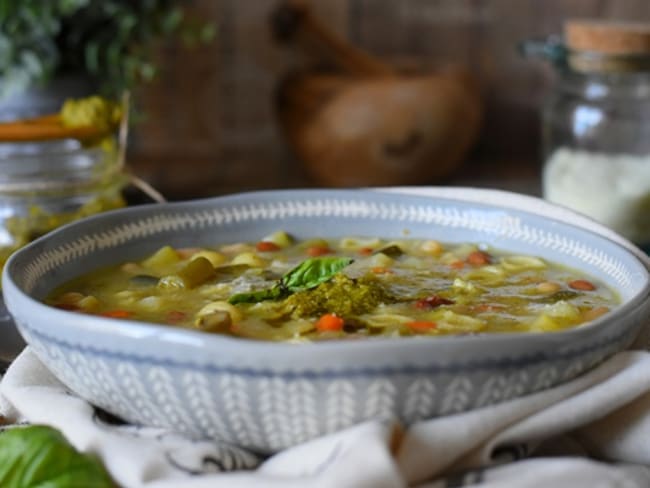 La Soupe de pistou provençale la vraie recette