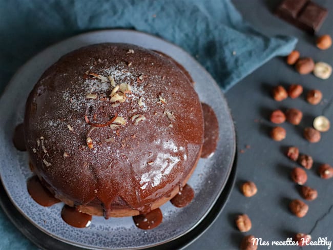 Gâteau léger chocolat noisette cuit à la vapeur