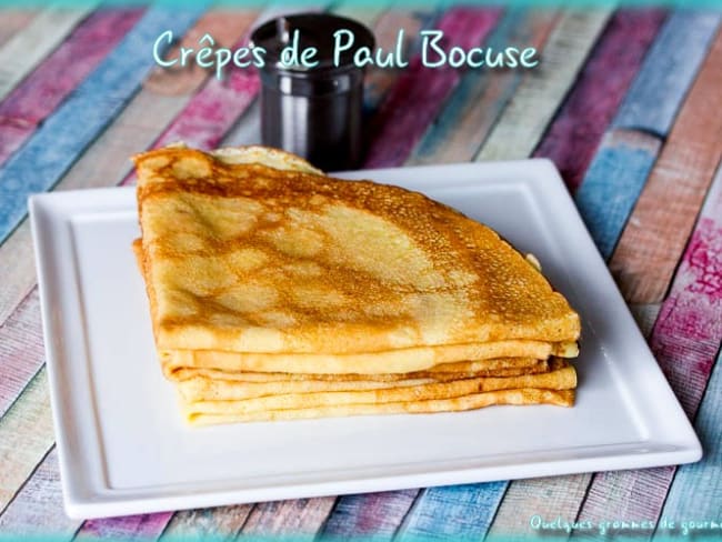 Crêpes d'après le Chef Paul Bocuse