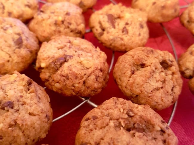 Cookies Noix chocolat : Nusshiffele - bredeles 