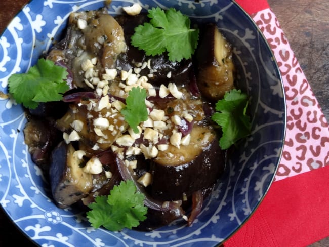 Aubergine à la thaï