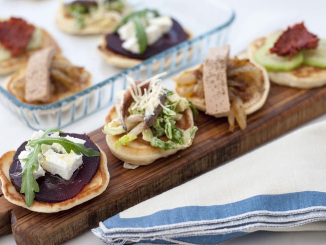 Crêpes salées à servir lors d'un dîner