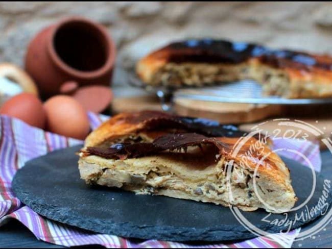 Tourte à la volaille et aux champignons de Cyril Lignac