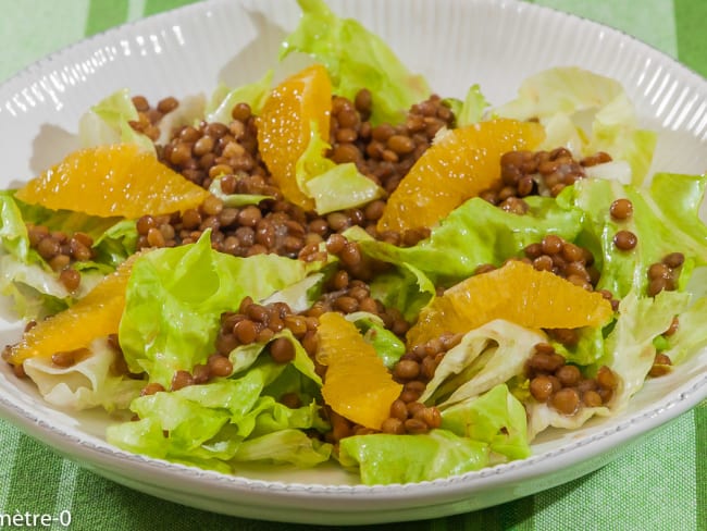 Salade de lentilles aux oranges