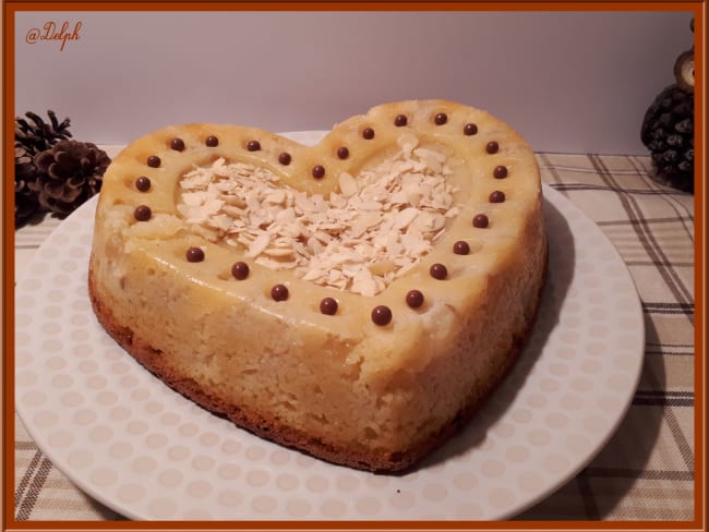 Gâteau au yaourt aux pommes poires et amandes