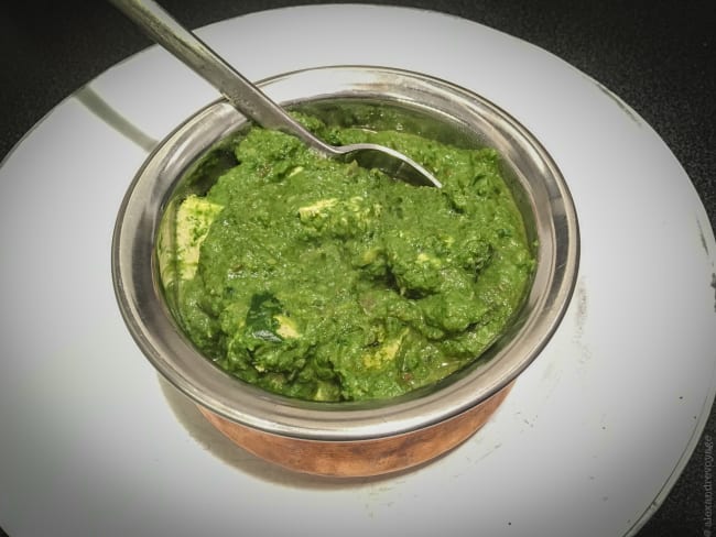 Palak paneer : épinards au paneer