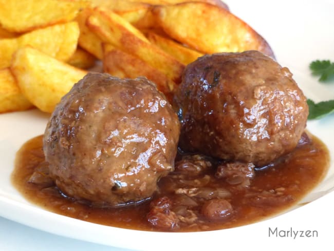 Boulets à la liégeoise de la gastronomie belge wallonne