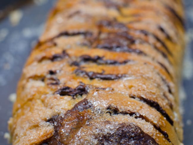 Pain perdu géant au chocolat