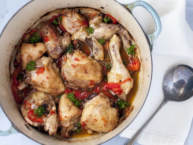 Poulet à l'italienne aux poivrons