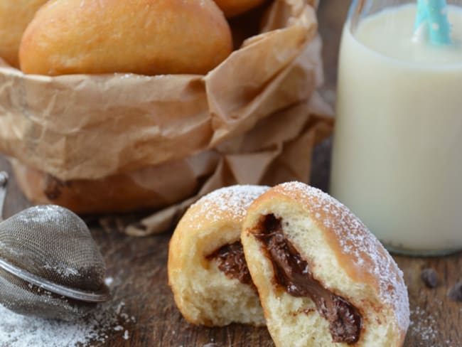 Beignets au chocolat pour Mardi gras