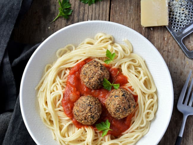 Boulettes aux champignons persillés