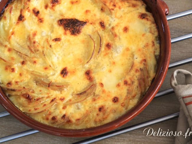 Gratin de pommes de terre au Cheddar