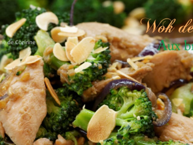 Wok de poulet aux brocolis