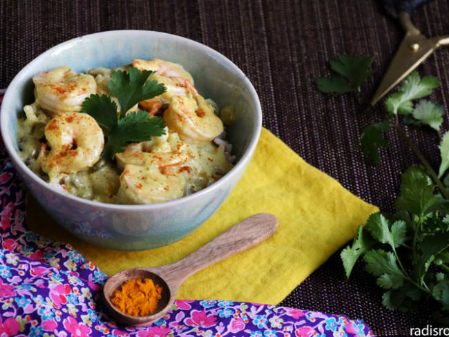 Curry de crevettes au lait de coco