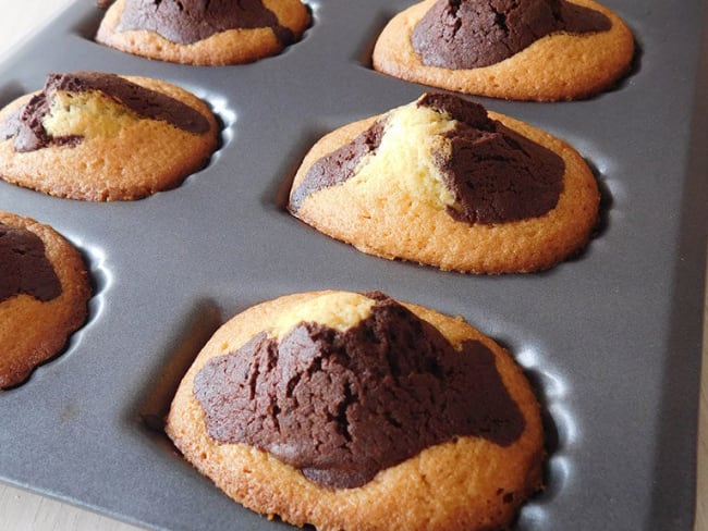 Les madeleines marbrées