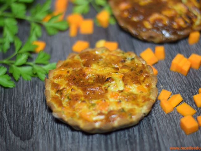 Quiche courge butternut farine de riz et châtaigne