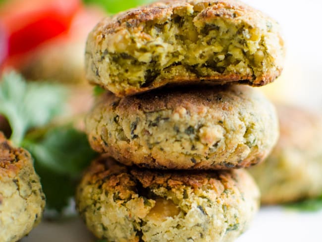 Falafels et petite sauce d'inspiration libanaise au tahin