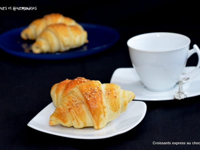 Croissants feuilletés express au Chocolat.