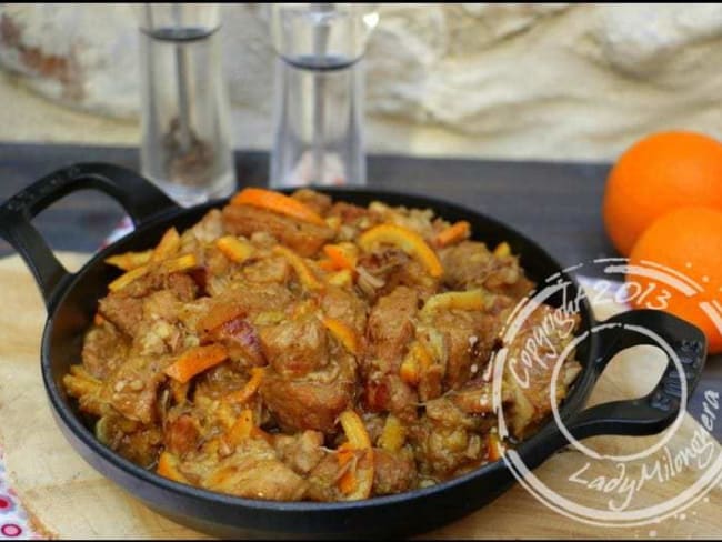 Mijoté de veau aux oranges confites