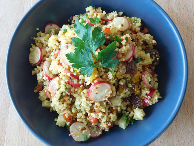 Taboulé de quinoa et boulgour