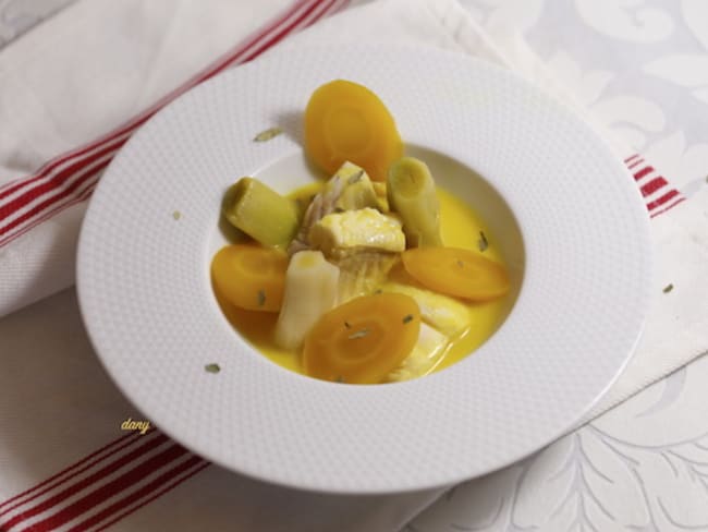 Blanquette de brochet au curcuma