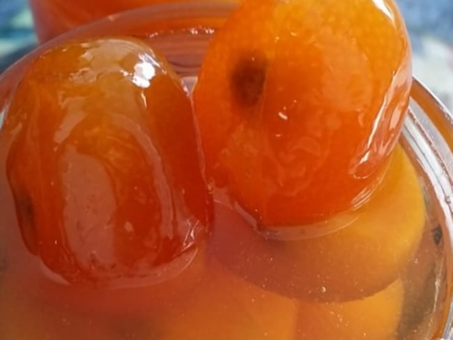 Kumquats confits en sirop