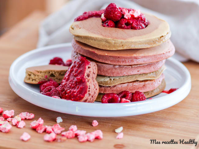 Pancake à la farine de châtaigne pour la St Valentin