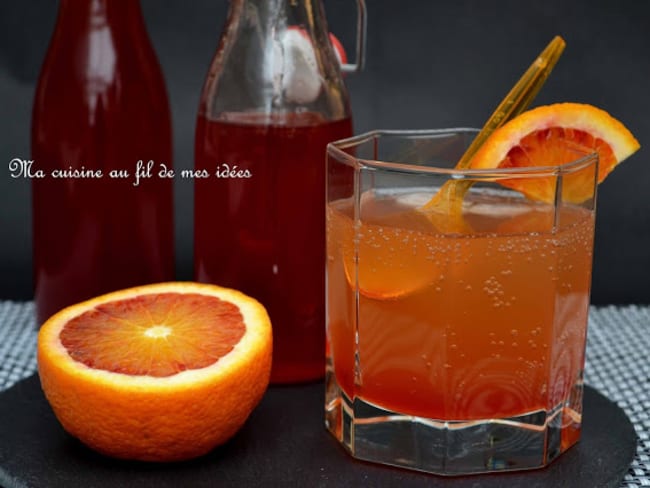 Sirop à l'orange sanguine